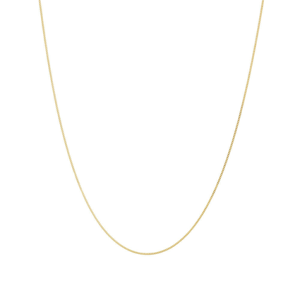 Yellow Gold Plated Sterling Silver Curb Chain