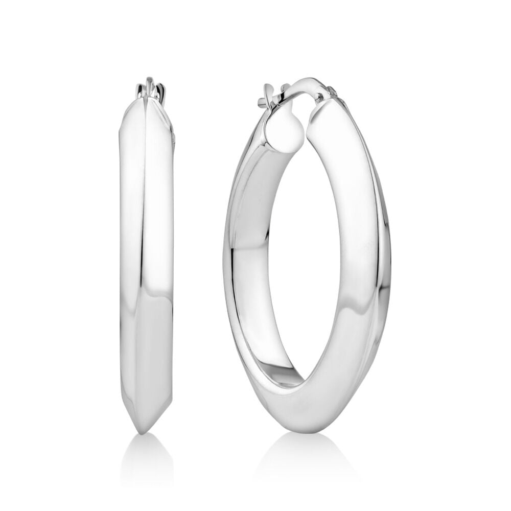 Knife Edge Hoop Earring 2.6m x 20m