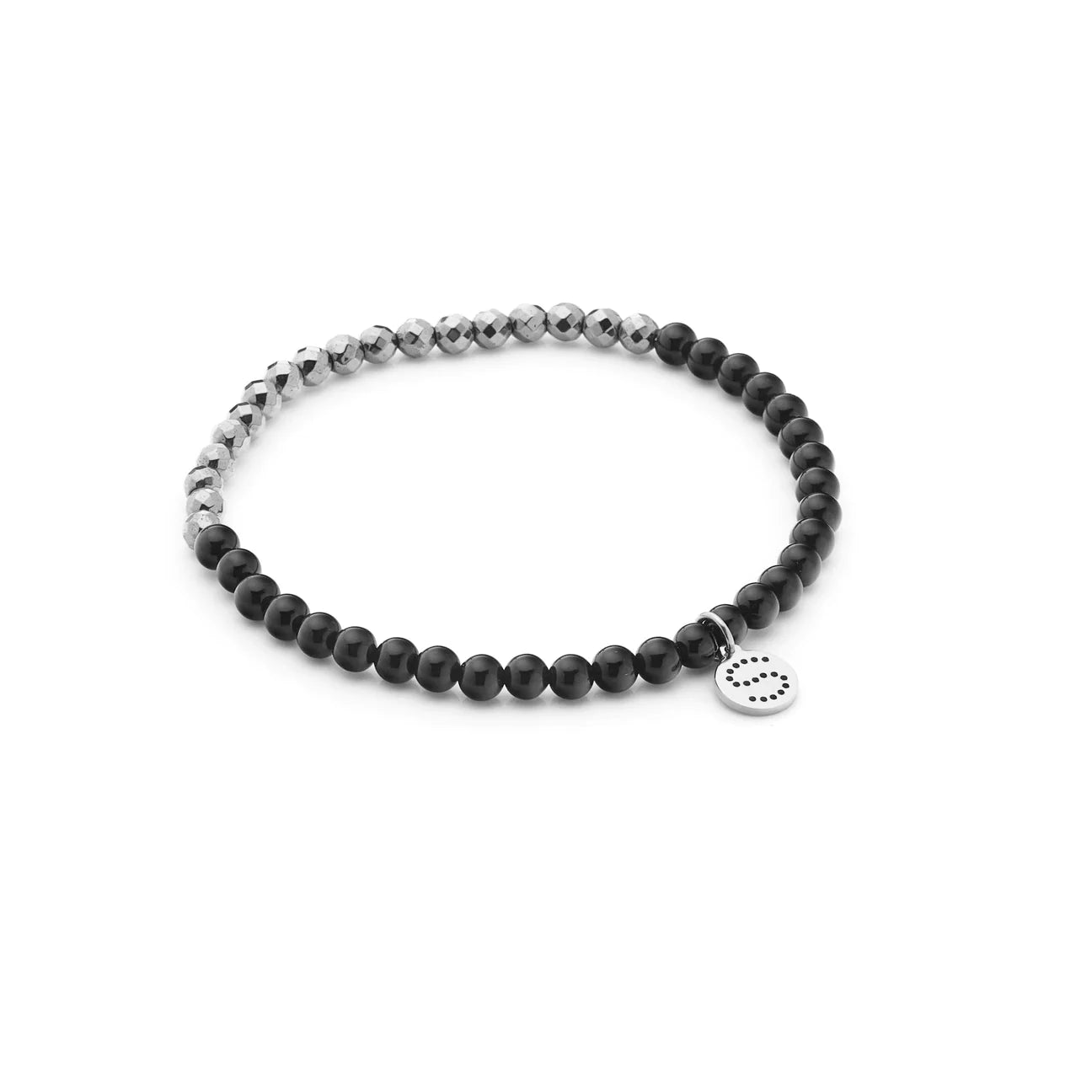 Party At The Front / Bracelet / Black Onyx + Silver