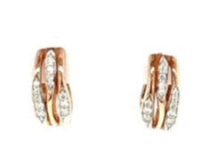 9ct rose gold hoops