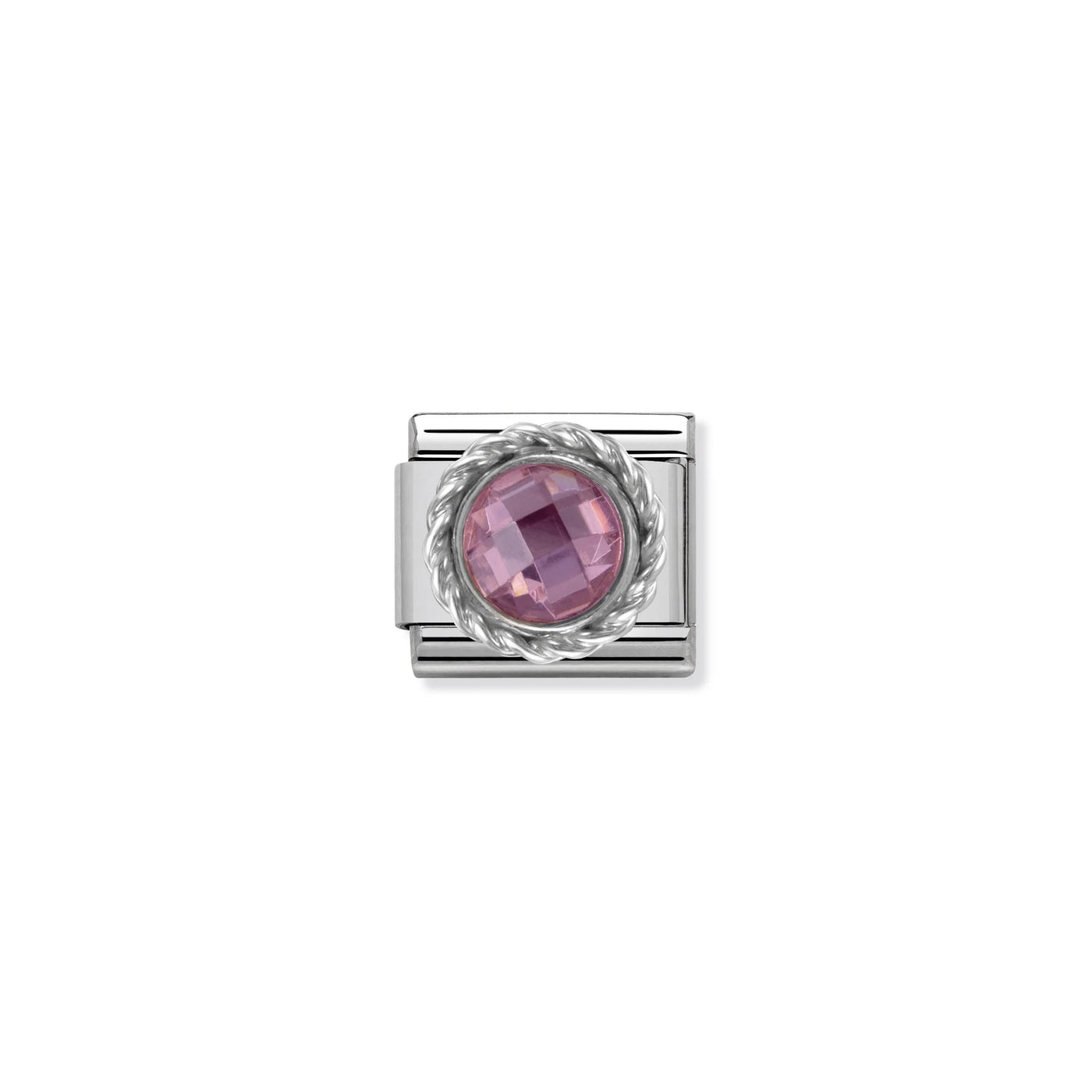 Pink Cubic Zirconia Charm