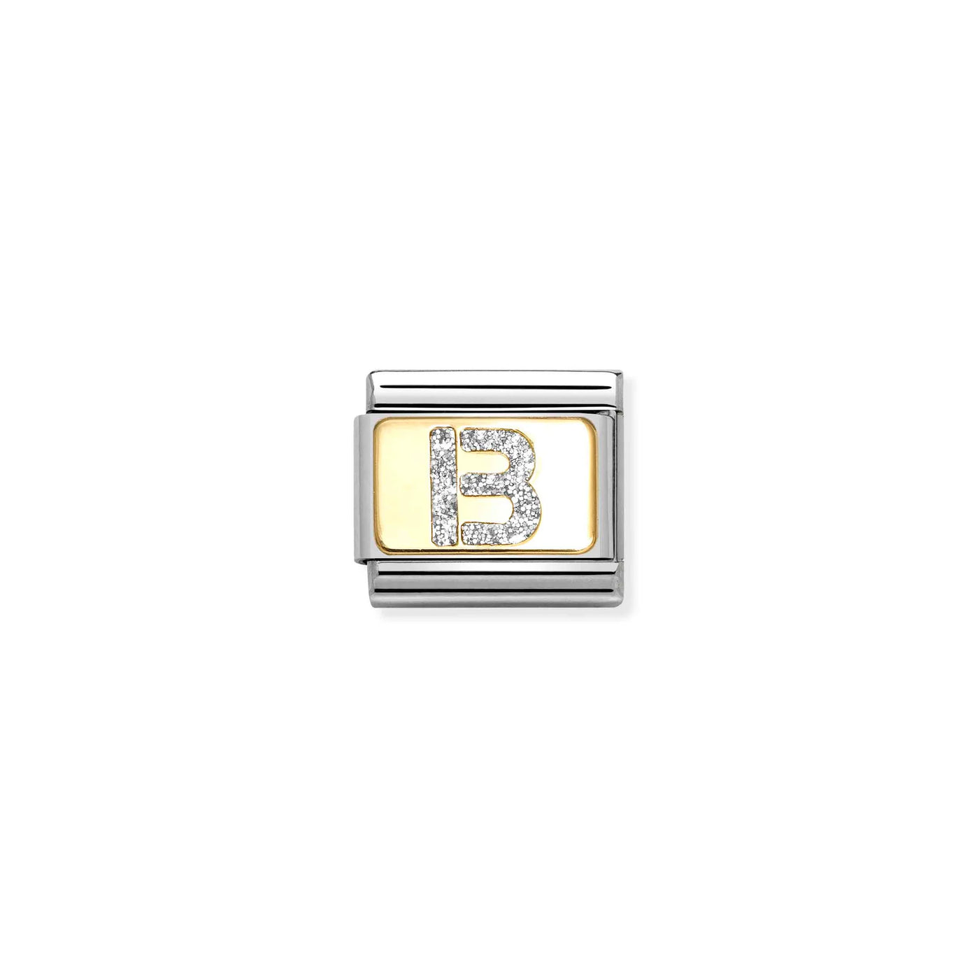 Letter B Glitter Charm