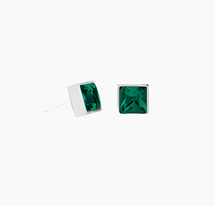 Emerald Green Stud Earrings