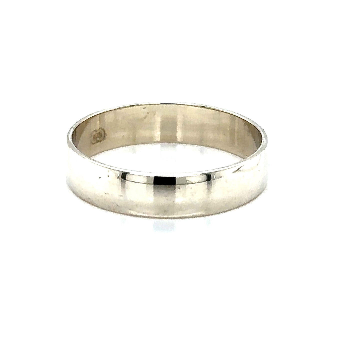 White gold polished band