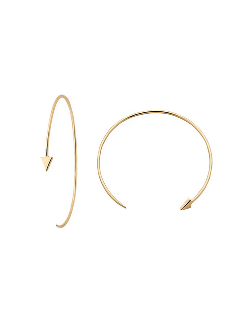 Kinetic Hoop Earrings Gold