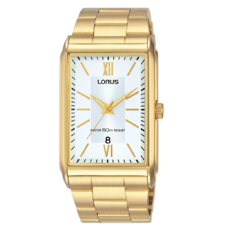 Lorus gold square face watch