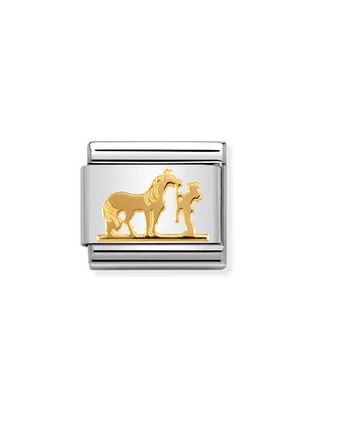 Horse with Rider Charm