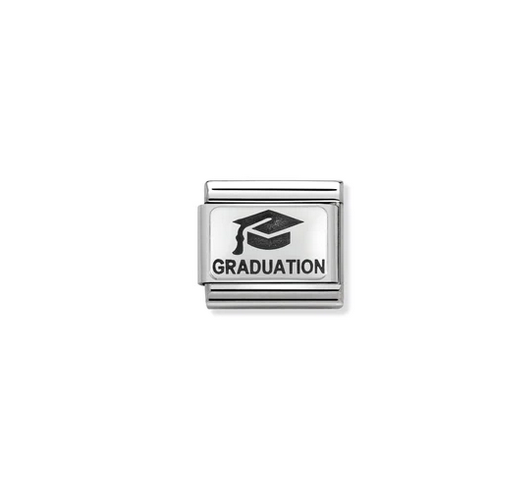 Graduation with Mortarboard Charm