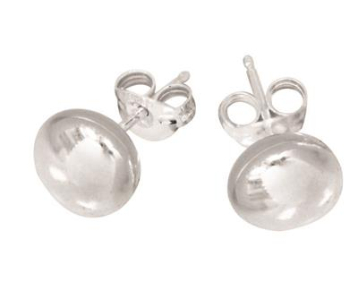 9.1mm Flat Ball Stud Earrings – Sterling Silver