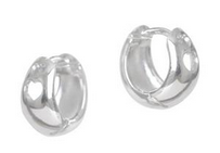 Small Huggie Earring with Cut Out Heart - SSRP