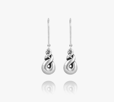 Eternity Twist Drop Earring