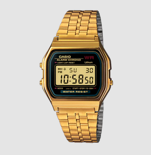 Casio Classical Digital Yellow Gold Watch