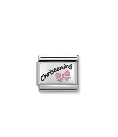 Pink Christening symbol