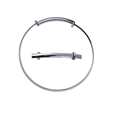 Child's Plain Expanding Bangle - SS - 3mm