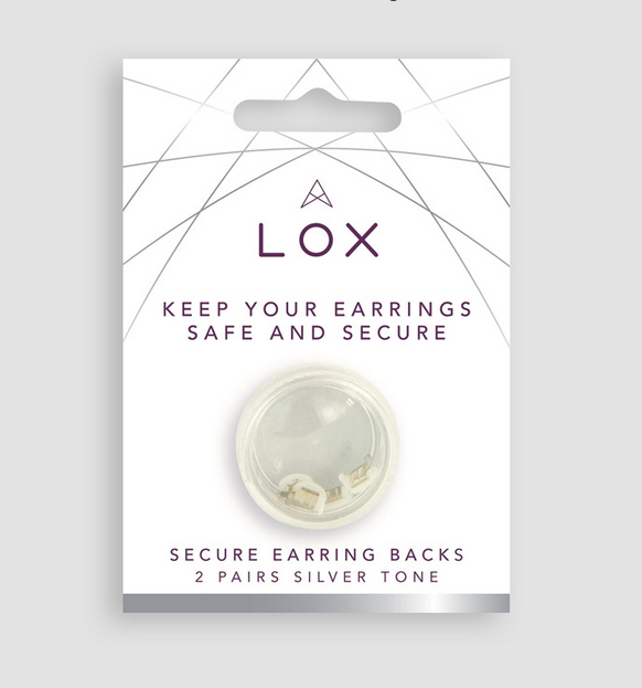 Silver Lox - Secure Earring Backs - 2 Pair Pack