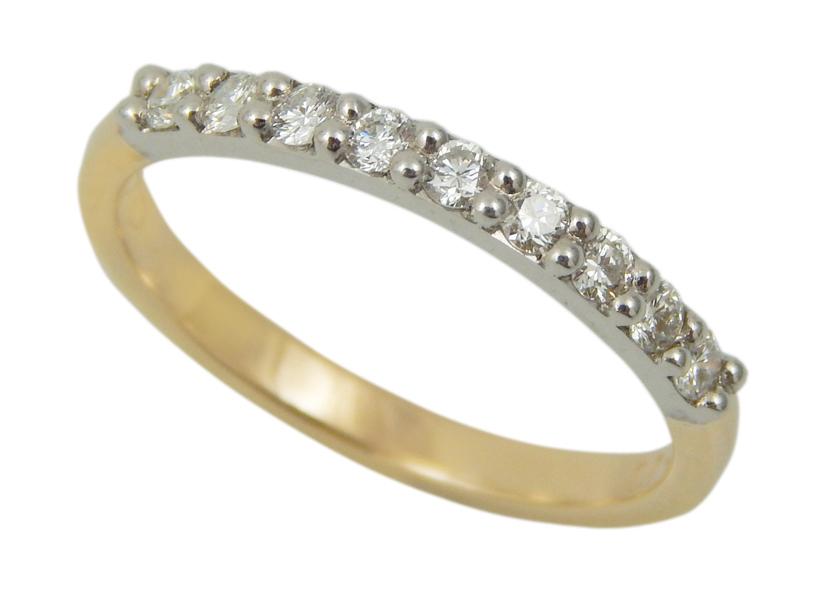 18ct gold & diamond wedder