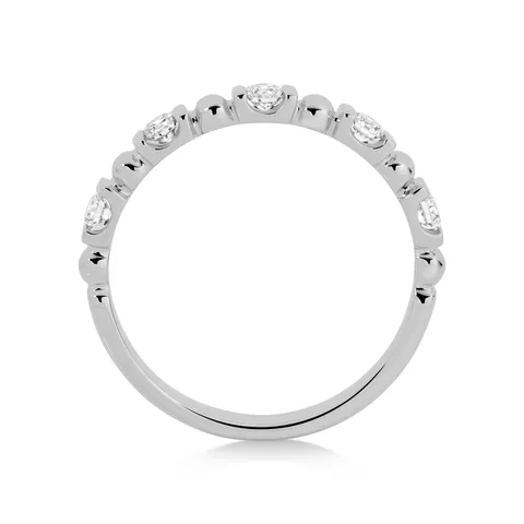 18ct White Gold & Diamond Stacker Ring