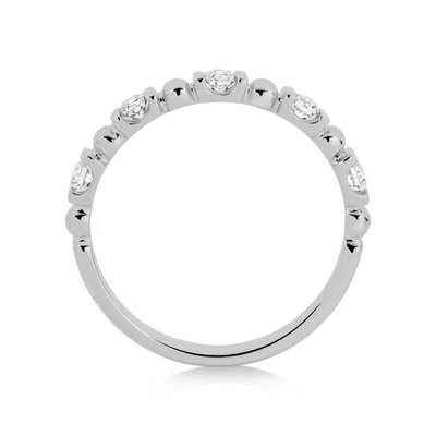 18ct White Gold & Diamond Stacker Ring