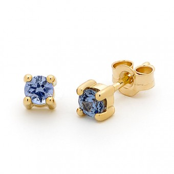 9ct Yellow Gold Ceylonese Sapphire Studs