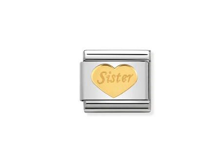 Heart with "Sister" Charm