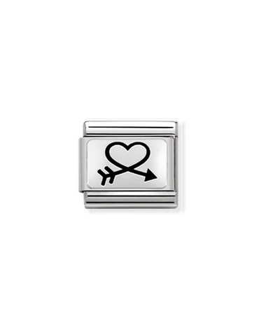 Arrow Heart Charm
