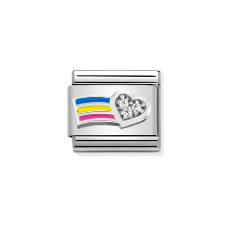 Rainbow and Heart Charm