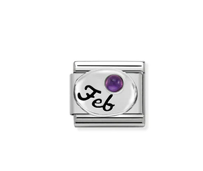 February Amethyst stone Charm