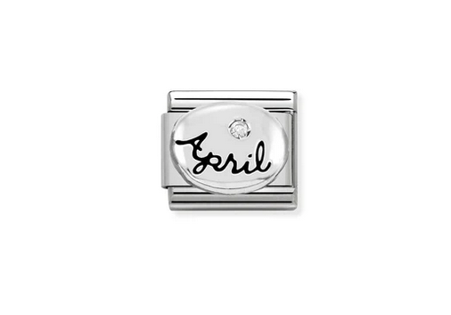 April Diamond stone Charm