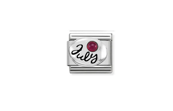 July Ruby stone charm