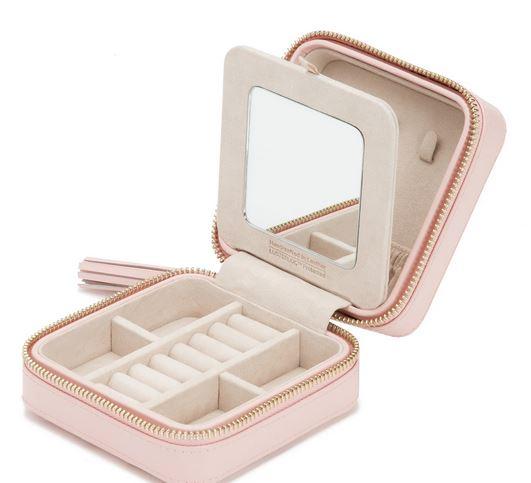 Caroline Zip Travel Case Rose Pink