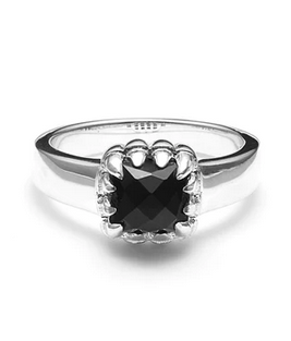 Baby Claw Onyx Ring - size Q