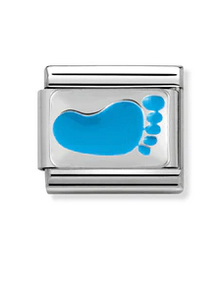Blue Footprint Charm