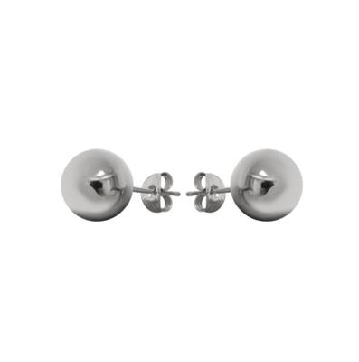 10mm Ball Stud Earrings – Sterling Silver