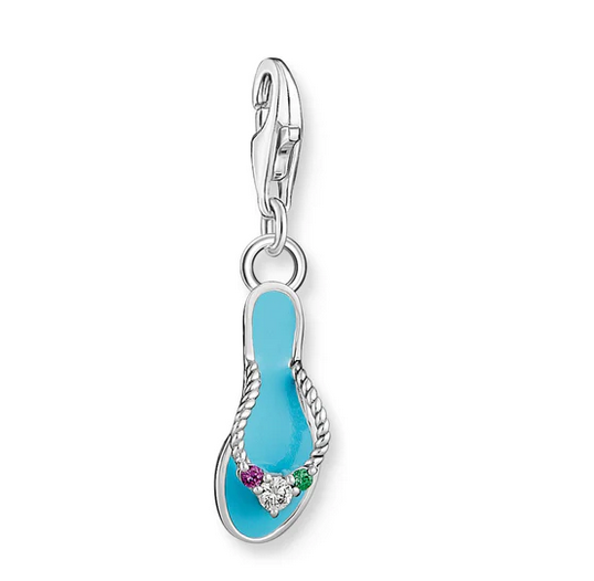 Turquoise Flip Flop - CZ