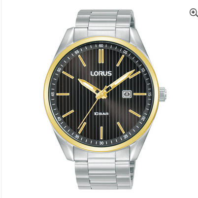 Mens Watch St Strap - Blue and gold dial