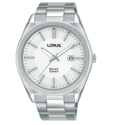 Gents stainless watch - White dial