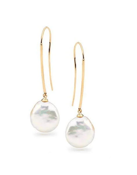 L'amour French Hook Earrings - 9ct YG
