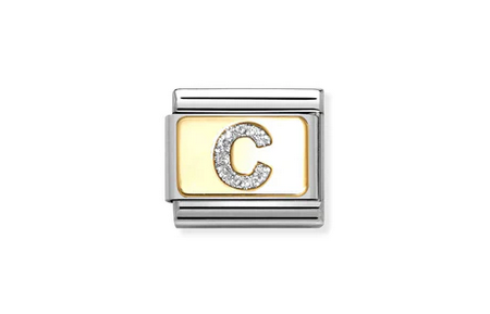 Letter C Glitter Charm