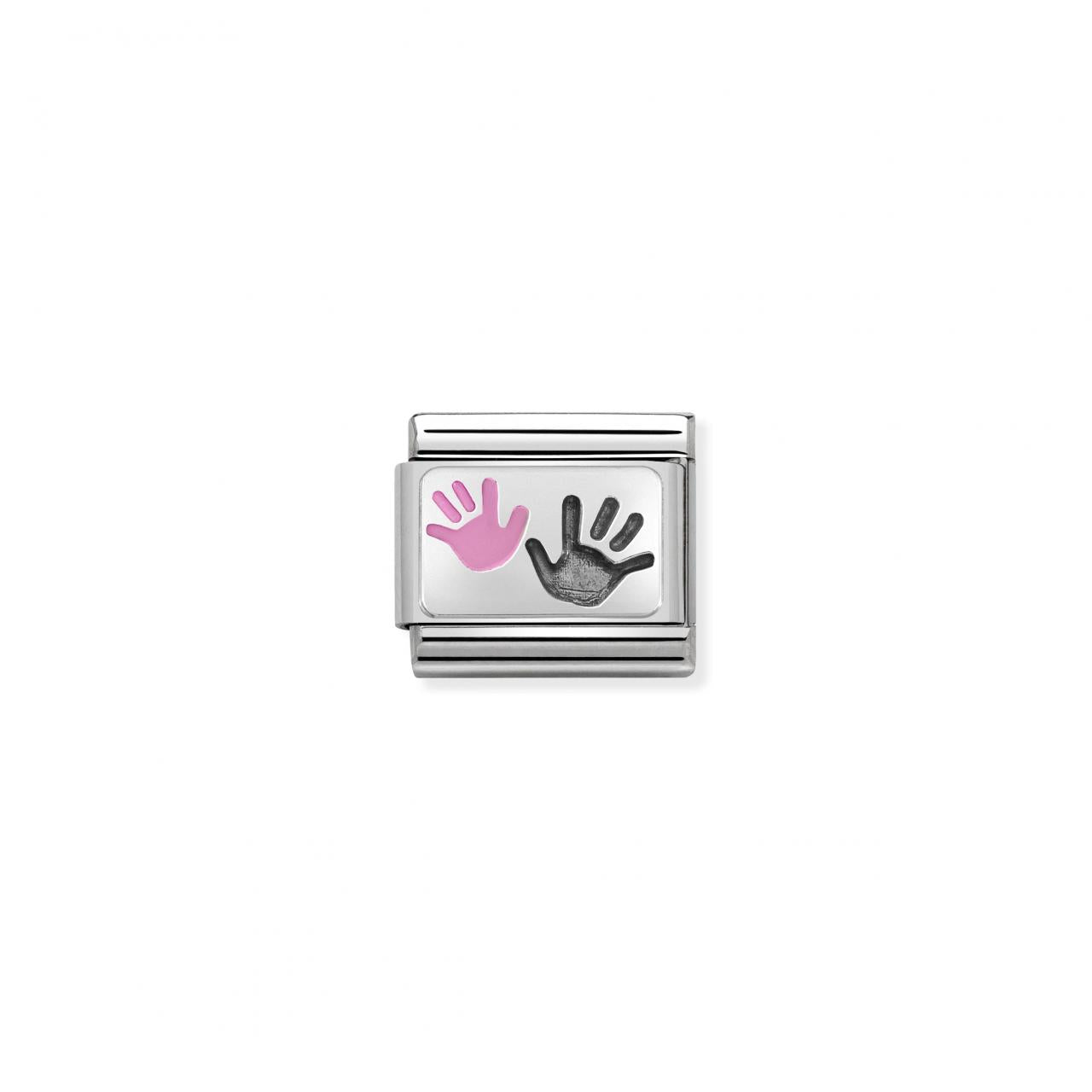 Hands, Parent and Child Pink symbol