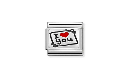 I Heart (Love )You Card Charm