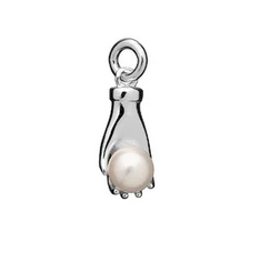 Mini Wisdom Hand Charm Silver