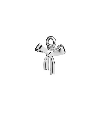Mini Bow Charm Silver