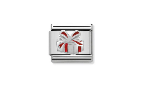 Red gift box symbol