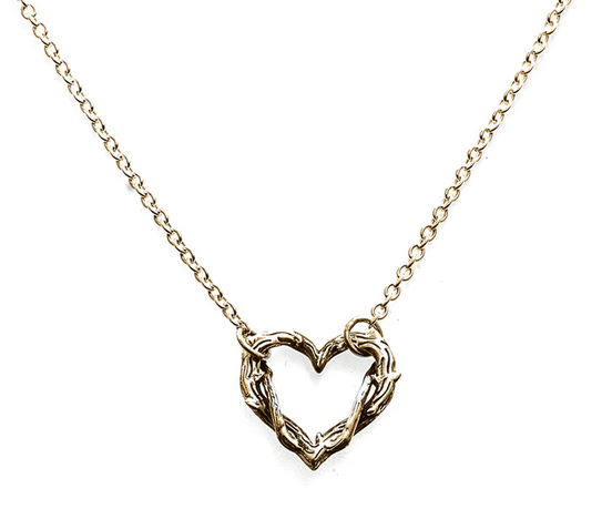 Entwined Necklace - 18ct YG plated SS