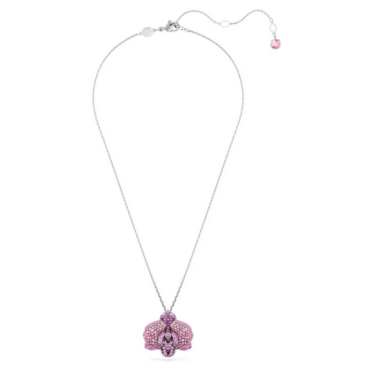 Swarovski - Idyllia Pink Flower Necklace