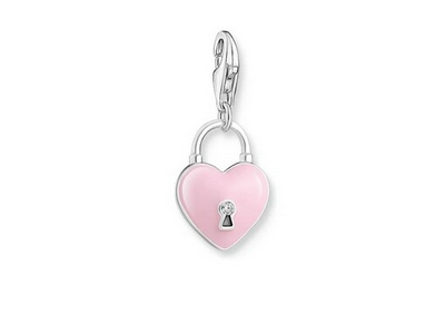 Charmista "Be Mine" Heart & Padlock Charm