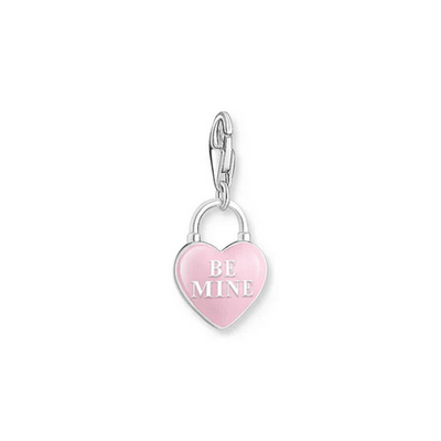 Charmista "Be Mine" Heart & Padlock Charm