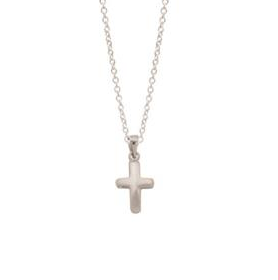 Plain Cross Pendant – 17 x 10mm – Sterling Silver