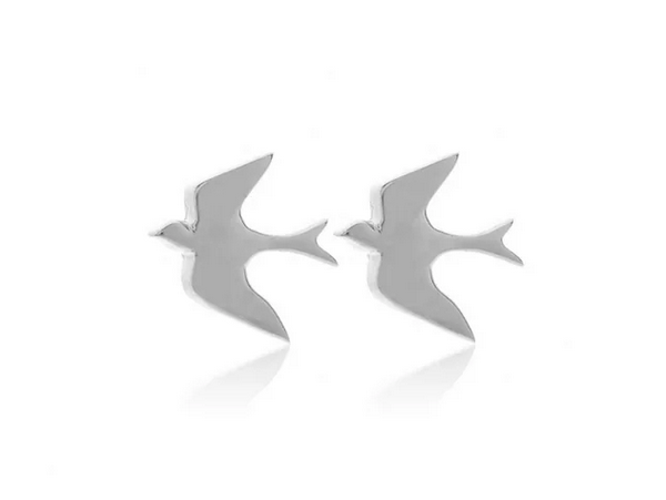 Swallow Studs / Silver