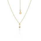 Superfine / Star Necklace / Gold + White Topaz